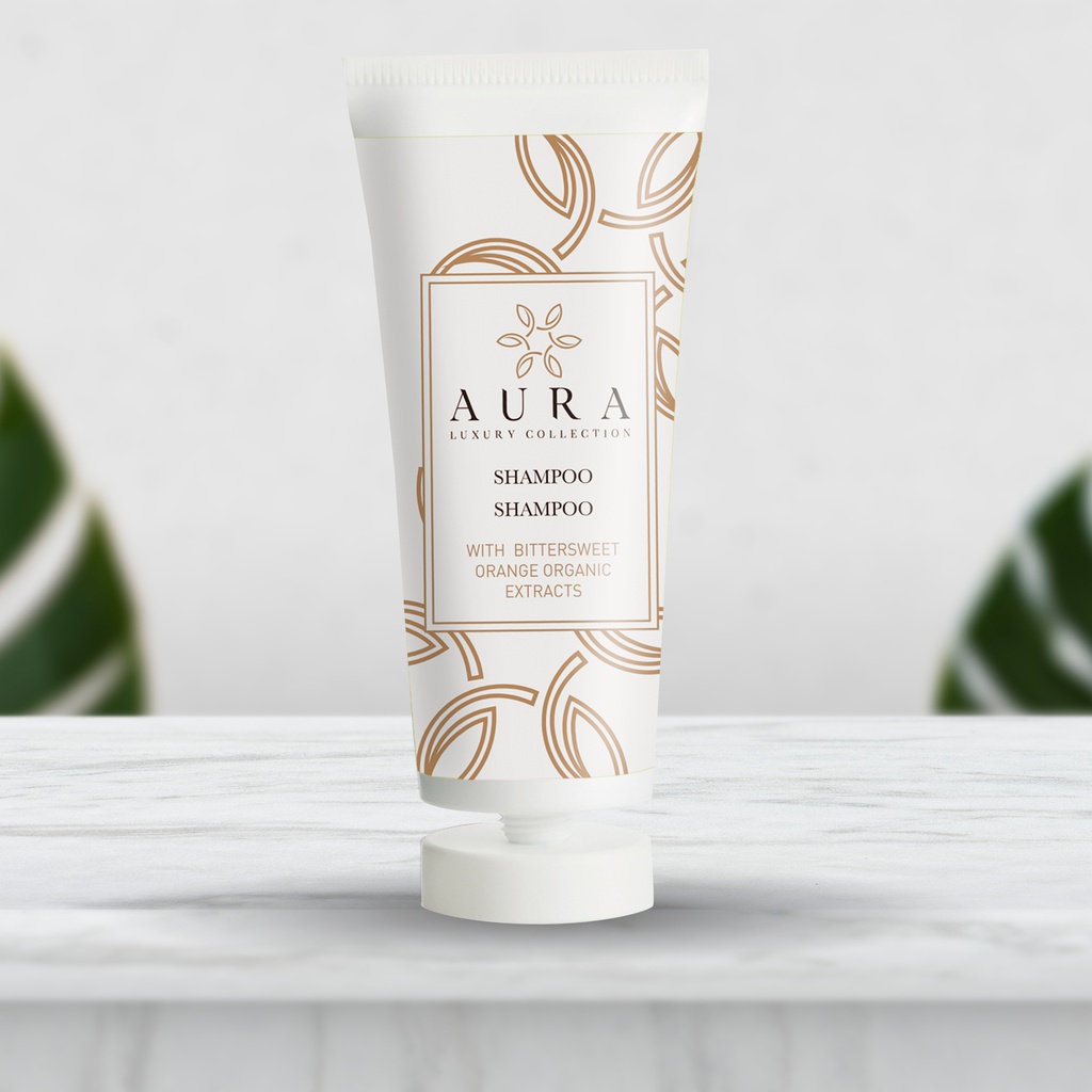 Kit tubi 30 ml shampoo con estratti biologici di the nero ed arancio amaro