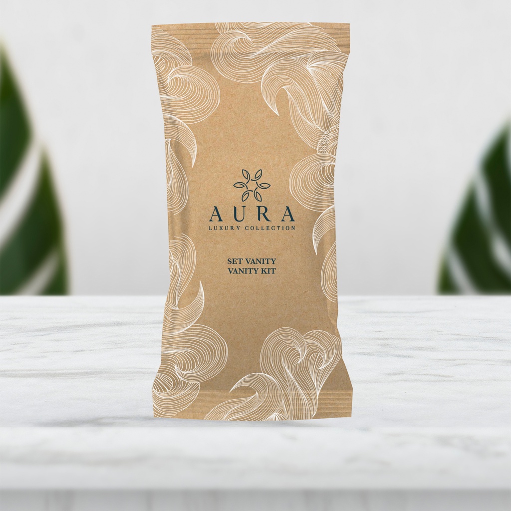 Kit vanity con lima unghie, 2 dischetti struccanti in cotone e 4 cotton fioc bio