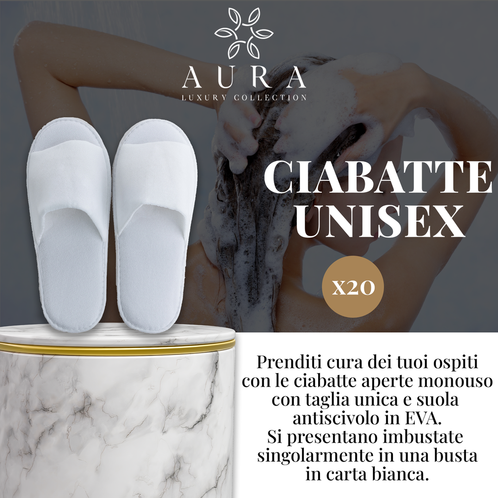 Kit cortesia bagno da 250 pezzi: 70 flaconi shampoo doccia, 70 flaconi igiene intima, 40 cuffie, 50 bicchieri cartoncino imbustati, 20 paia di pantofole + OMAGGIO 500 fasce garanzia igiene WC