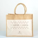 Borsa in juta e cotone Aura Luxury Collection