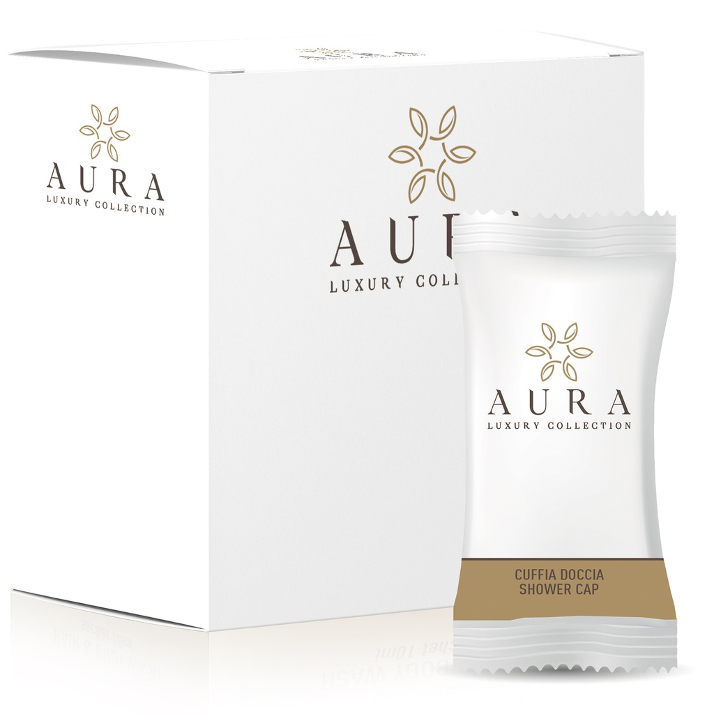 Kit Cuffie doccia impermeabile trasparente in bustina taglia unica