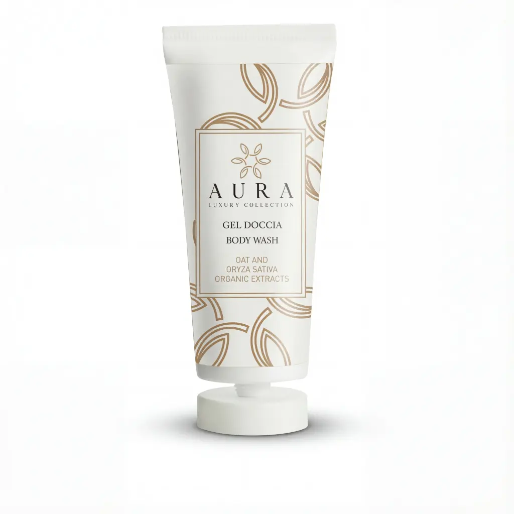 Kit tubi 30 ml gel doccia con estratti biologici di avena e oryza sativa