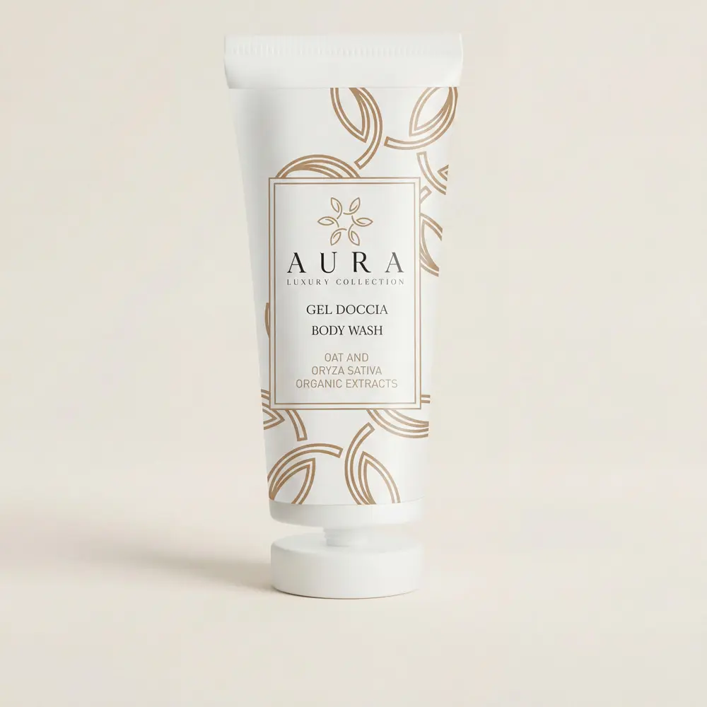 Kit tubi 30 ml gel doccia con estratti biologici di avena e oryza sativa