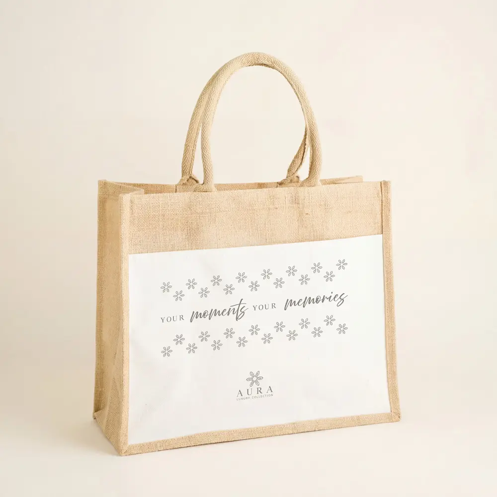 Borsa Juta e Cotone Aura Luxury Collection