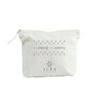 Pochette in cotone con zip Aura Luxury Collection