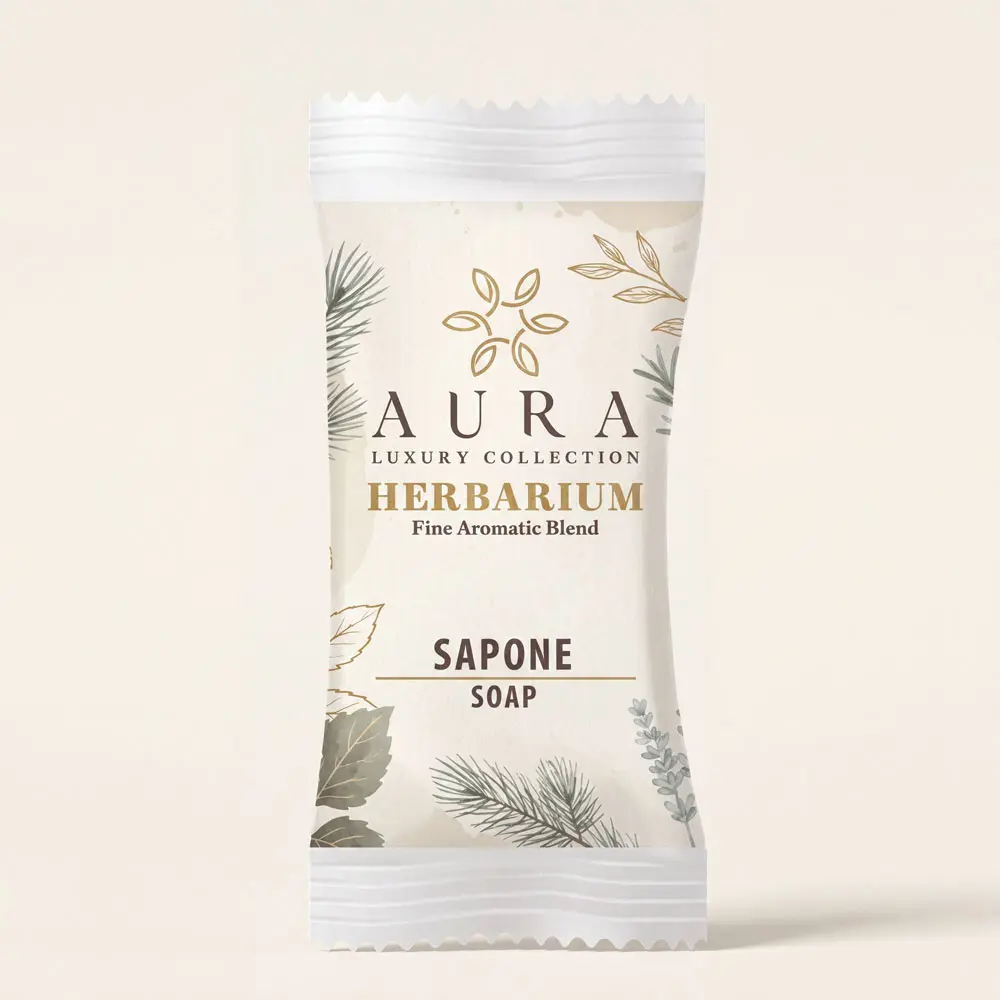 Herbarium Edt Saponetta ovale 9 gr in flowpack di carta Aura Luxury Collection 