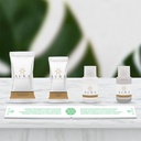 Kit cortesia bagno da 445 pezzi: 140 Flaconi doccia shampoo da 20 ml, 140 flaconi igiene intima da 20 ml, 80 cuffie monouso, 85 saponette da 9 gr e 500 Fasce Garanzia in Omaggio