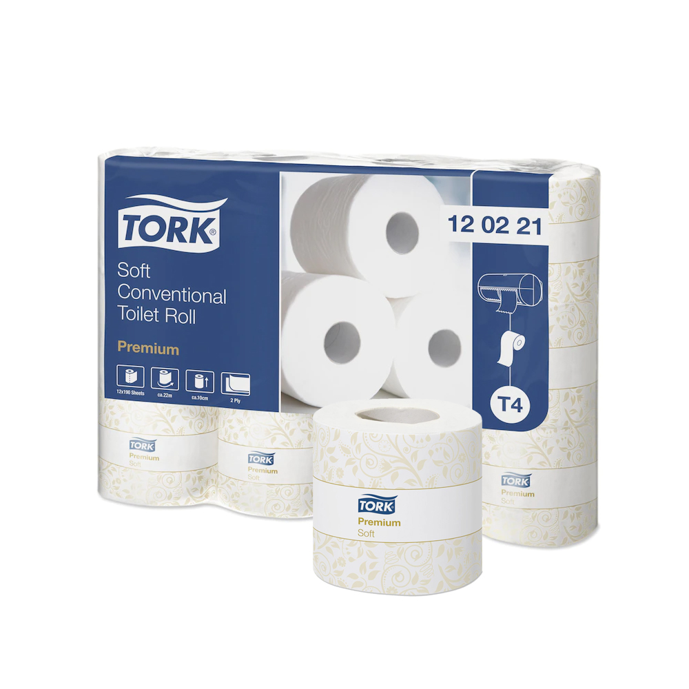 120221 Carta igienica fascettata 190 strappi 2 veli Tork (96pz/cf)