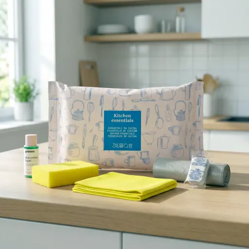 Welcome kit cortesia per cucina Aura Luxury Collection 