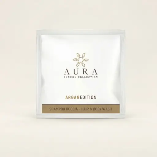Bustine shampoo doccia Argan 10ml hotel