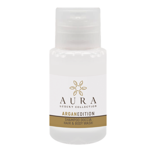 Kit flaconcino shampoo doccia all'Argan 20 ml