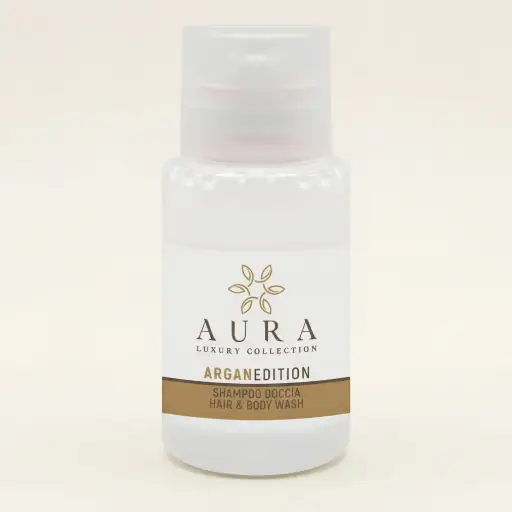 Shampoo Doccia Argan 20 ml Flacone – Linea Cortesia Hotel