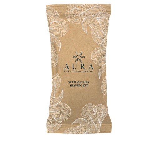 Kit rasatura con rasoio monouso e bustina gel barba al fiordaliso da 6 ml