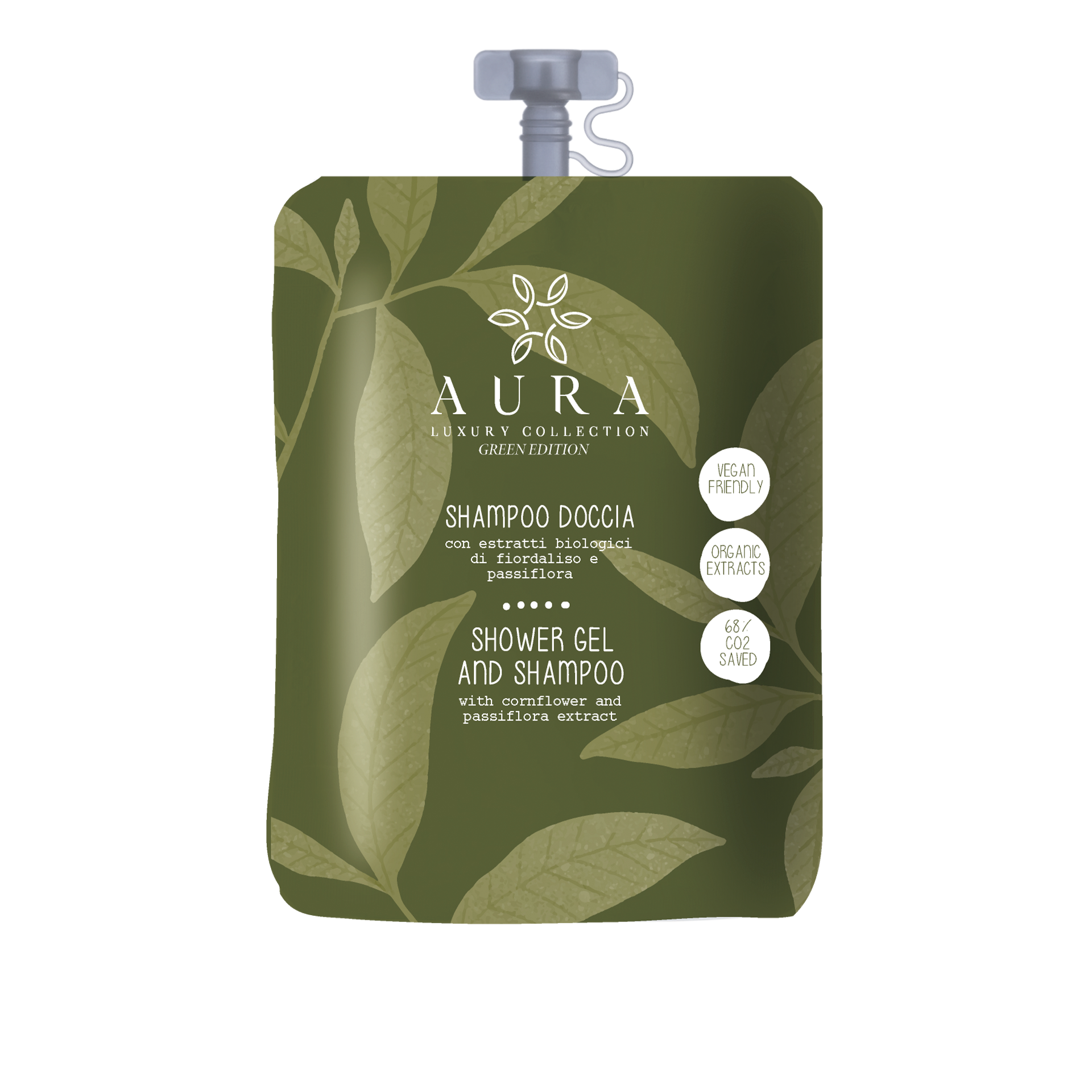 Kit Shampoo Doccia al fiordaliso e passiflora Aura Luxury Collection