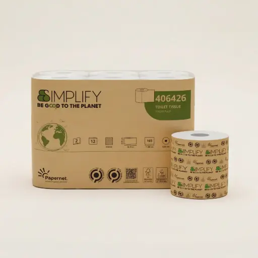 [PAP0002] Simplify – Carta Igienica Fascettata 2 Veli (96 rotoli)